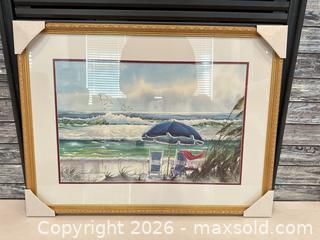MaxSold Auction: Art Lithograph Print by Richard E. Williams - Memories Sea Beach  - Livermore (California, USA) SELLER MANAGED Estate Sale Online Auction - Hansen Road
