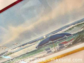 MaxSold Auction: Art Lithograph Print by Richard E. Williams - Memories Sea Beach  - Livermore (California, USA) SELLER MANAGED Estate Sale Online Auction - Hansen Road