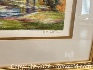 MaxSold Auction: Art Print w/ COA: Zina Roitman Autumn Serigraph 26/350 - Livermore (California, USA) SELLER MANAGED Estate Sale Online Auction - Hansen Road
