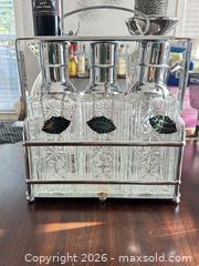 MaxSold Auction: Bar Set Empty Bottle Serving Art Deco  - Livermore (California, USA) SELLER MANAGED Estate Sale Online Auction - Hansen Road