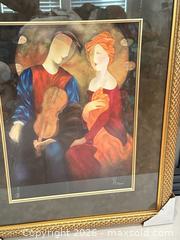 MaxSold Auction: Collectors Print Moonlight Serenade Embellished Arbe Berberyan Hand Embellished - Livermore (California, USA) SELLER MANAGED Estate Sale Online Auction - Hansen Road