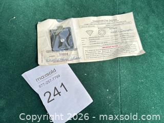 MaxSold Auction: Cubic Zirconia Diamond with COA - Livermore (California, USA) SELLER MANAGED Estate Sale Online Auction - Hansen Road