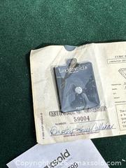 MaxSold Auction: Cubic Zirconia Diamond with COA - Livermore (California, USA) SELLER MANAGED Estate Sale Online Auction - Hansen Road