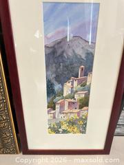 MaxSold Auction: Frame Art Set of 2 - Print & Watercolor  - Livermore (California, USA) SELLER MANAGED Estate Sale Online Auction - Hansen Road