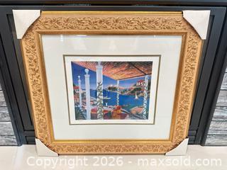 MaxSold Auction: Framed Art: Fanch Ledan French Cove Seriolithograph  - Livermore (California, USA) SELLER MANAGED Estate Sale Online Auction - Hansen Road