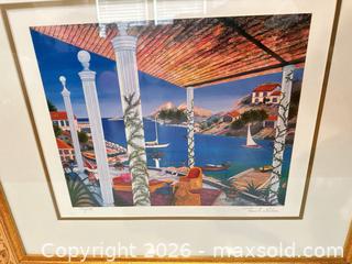 MaxSold Auction: Framed Art: Fanch Ledan French Cove Seriolithograph  - Livermore (California, USA) SELLER MANAGED Estate Sale Online Auction - Hansen Road