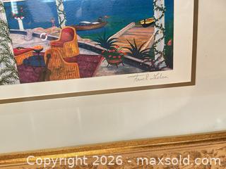 MaxSold Auction: Framed Art: Fanch Ledan French Cove Seriolithograph  - Livermore (California, USA) SELLER MANAGED Estate Sale Online Auction - Hansen Road