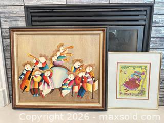 MaxSold Auction: Framed art work: original & print  - Livermore (California, USA) SELLER MANAGED Estate Sale Online Auction - Hansen Road