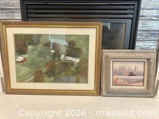 MaxSold Auction: Framed Artwork: Countryside - print & original  - Livermore (California, USA) SELLER MANAGED Estate Sale Online Auction - Hansen Road