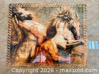 MaxSold Auction: Framed Artwork: TOMASZ RUT SIGNED "DOMITUS-TAMING HORSES - Livermore (California, USA) SELLER MANAGED Estate Sale Online Auction - Hansen Road