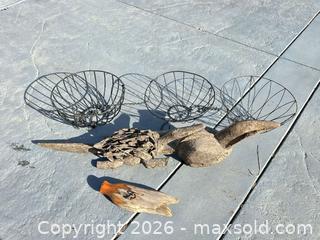 MaxSold Auction: Garden Art Rustic Patio Outdoor Art Decor tribal  - Livermore (California, USA) SELLER MANAGED Estate Sale Online Auction - Hansen Road