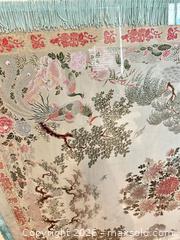 MaxSold Auction: Huge Chinese or Japanese Tapestry Rug Piece ~ 40”x40” - Livermore (California, USA) SELLER MANAGED Estate Sale Online Auction - Hansen Road