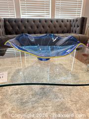 MaxSold Auction: Large Centerpiece Vase bowl with Makers mark  - Livermore (California, USA) SELLER MANAGED Estate Sale Online Auction - Hansen Road