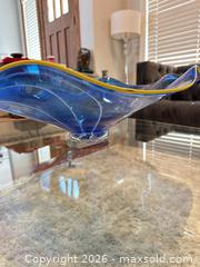 MaxSold Auction: Large Centerpiece Vase bowl with Makers mark  - Livermore (California, USA) SELLER MANAGED Estate Sale Online Auction - Hansen Road