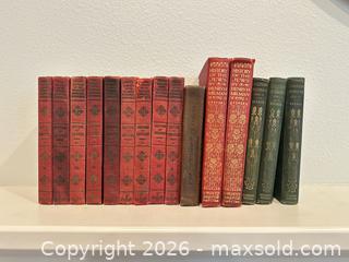 MaxSold Auction: Lot of 15 Antique Books Pocket Library Dickens Milman Staging Decor - Livermore (California, USA) SELLER MANAGED Estate Sale Online Auction - Hansen Road