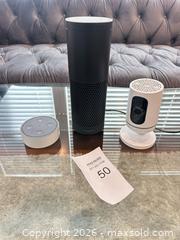 MaxSold Auction: Lot of Amazon Smart Speakers + Vivint camera  - Livermore (California, USA) SELLER MANAGED Estate Sale Online Auction - Hansen Road