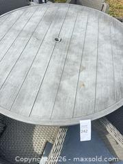 MaxSold Auction: Outdoor Dining Table Metal with Weaved Chairs Hampton - Livermore (California, USA) SELLER MANAGED Estate Sale Online Auction - Hansen Road