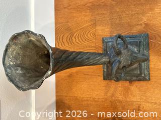 MaxSold Auction: (pair) Maitland-Smith bronze cornucopia vases, late 20th c - Livermore (California, USA) SELLER MANAGED Estate Sale Online Auction - Hansen Road