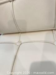 MaxSold Auction: Pair of Barcelona Style Chairs Off White Mid Century MCM - Livermore (California, USA) SELLER MANAGED Estate Sale Online Auction - Hansen Road