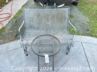 MaxSold Auction: Patio Decor Love seat and side table  - Livermore (California, USA) SELLER MANAGED Estate Sale Online Auction - Hansen Road