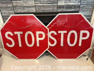 MaxSold Auction: Set of 2 Stop Signs   - Livermore (California, USA) SELLER MANAGED Estate Sale Online Auction - Hansen Road