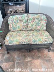 MaxSold Auction: All-Weather HDPE Wicker Love Seat  - Kingston (Ontario, Canada) PARTNER MANAGED Downsizing Online Auction - Buckingham Court