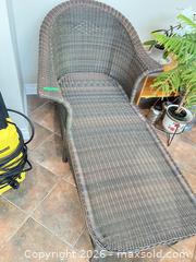 MaxSold Auction: All-Weather HPDE Wicker Chaise Lounge - Kingston (Ontario, Canada) PARTNER MANAGED Downsizing Online Auction - Buckingham Court