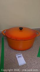 MaxSold Auction: Cousances 31 cm Enameled Cast Iron Dutch Oven - Kingston (Ontario, Canada) PARTNER MANAGED Downsizing Online Auction - Buckingham Court