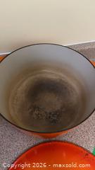 MaxSold Auction: Cousances 31 cm Enameled Cast Iron Dutch Oven - Kingston (Ontario, Canada) PARTNER MANAGED Downsizing Online Auction - Buckingham Court