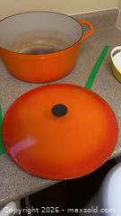 MaxSold Auction: Cousances 31 cm Enameled Cast Iron Dutch Oven - Kingston (Ontario, Canada) PARTNER MANAGED Downsizing Online Auction - Buckingham Court