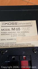 MaxSold Auction: Koss Speakers  - Kingston (Ontario, Canada) PARTNER MANAGED Downsizing Online Auction - Buckingham Court