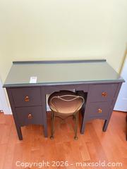 MaxSold Auction: Vanity/Small Desk with Glass Top - Kingston (Ontario, Canada) PARTNER MANAGED Downsizing Online Auction - Buckingham Court