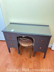 MaxSold Auction: Vanity/Small Desk with Glass Top - Kingston (Ontario, Canada) PARTNER MANAGED Downsizing Online Auction - Buckingham Court
