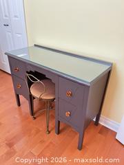 MaxSold Auction: Vanity/Small Desk with Glass Top - Kingston (Ontario, Canada) PARTNER MANAGED Downsizing Online Auction - Buckingham Court