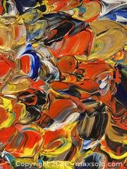 MaxSold Auction: ABSTRACT TEXTURED PAINTING OIL ON CANVAS - Toronto (Ontario, Canada) PARTNER MANAGED Moving Online Auction - Brunswick Avenue