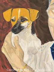 MaxSold Auction: ACRYLIC PAINTING ON BOARD OF OLDER WOMAN AND DOG ANN MARIE FLEMING - Toronto (Ontario, Canada) PARTNER MANAGED Moving Online Auction - Brunswick Avenue