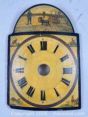MaxSold Auction: ANTIQUE HAND PAINTED  WALL CLOCK FACE 18TH/ 19TH CENTURY - Toronto (Ontario, Canada) PARTNER MANAGED Moving Online Auction - Brunswick Avenue