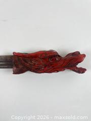MaxSold Auction: ASIAN WOODEN HAND CARVED CEREMONIAL DRAGON HANDLE - Toronto (Ontario, Canada) PARTNER MANAGED Moving Online Auction - Brunswick Avenue