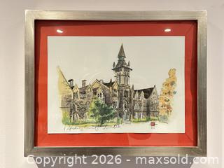 MaxSold Auction: FRAMED WATER COLOUR PAINTING OF SPADINA CRESCENT - Toronto (Ontario, Canada) PARTNER MANAGED Moving Online Auction - Brunswick Avenue