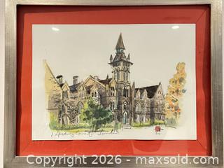 MaxSold Auction: FRAMED WATER COLOUR PAINTING OF SPADINA CRESCENT - Toronto (Ontario, Canada) PARTNER MANAGED Moving Online Auction - Brunswick Avenue
