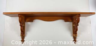 MaxSold Auction: HANDMADE PINE CARVED WALL SHELF - Toronto (Ontario, Canada) PARTNER MANAGED Moving Online Auction - Brunswick Avenue