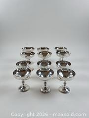 MaxSold Auction: [LOT OF 12] VINTAGE SILVER PLATED CHAMPAGNE COUPES / DESSERT CUPS - Toronto (Ontario, Canada) PARTNER MANAGED Moving Online Auction - Brunswick Avenue