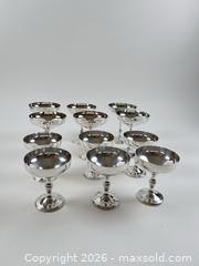 MaxSold Auction: [LOT OF 12] VINTAGE SILVER PLATED CHAMPAGNE COUPES / DESSERT CUPS - Toronto (Ontario, Canada) PARTNER MANAGED Moving Online Auction - Brunswick Avenue