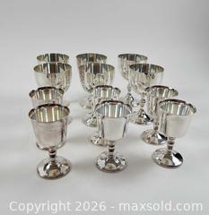 MaxSold Auction: [LOT OF 12] VINTAGE SILVER PLATED WINE GOBLET SETS 2 STYLES - Toronto (Ontario, Canada) PARTNER MANAGED Moving Online Auction - Brunswick Avenue