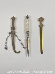 MaxSold Auction: [LOT OF 3] DECORATIVE LETTER OPENERS BEAUTIFUL - Toronto (Ontario, Canada) PARTNER MANAGED Moving Online Auction - Brunswick Avenue