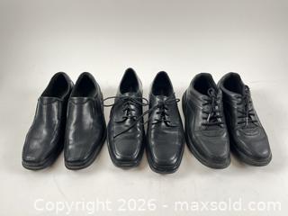 MaxSold Auction: [LOT OF 3] ROCKPORT BLACK LEATHER MEN'S SHOES - Toronto (Ontario, Canada) PARTNER MANAGED Moving Online Auction - Brunswick Avenue