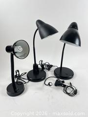 MaxSold Auction: [LOT OF 4] BLACK DESK LAMPS - Toronto (Ontario, Canada) PARTNER MANAGED Moving Online Auction - Brunswick Avenue