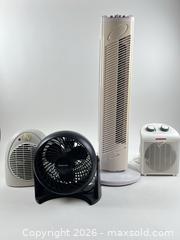 MaxSold Auction: [LOT OF 4] FANS AND SPACE HEATERS - Toronto (Ontario, Canada) PARTNER MANAGED Moving Online Auction - Brunswick Avenue