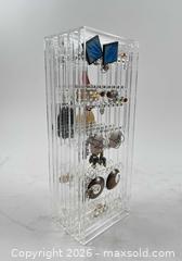 MaxSold Auction: LOT OF EARRINGS ON ACRYLIC DISPLAY STAND - Toronto (Ontario, Canada) PARTNER MANAGED Moving Online Auction - Brunswick Avenue