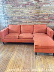 MaxSold Auction: MCM STYLE BURNT ORANGE SECTIONAL SOFA - Toronto (Ontario, Canada) PARTNER MANAGED Moving Online Auction - Brunswick Avenue